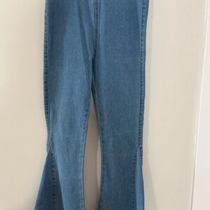 Three Bird Nest Blue Flare Jeans